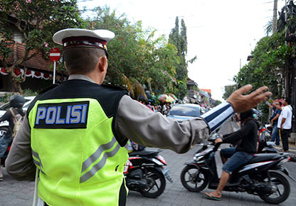 Driving fines in Bali